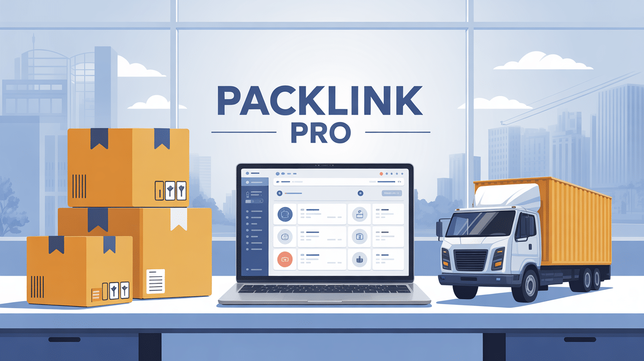 Scene moderne d'expédition avec Packlink PRO