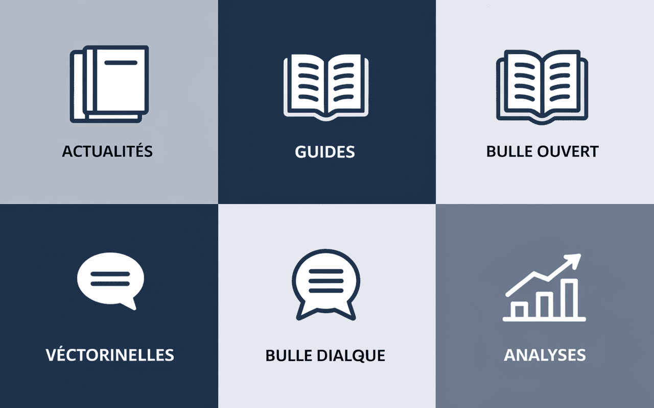 Interface site web PME-Actu.fr avec icônes