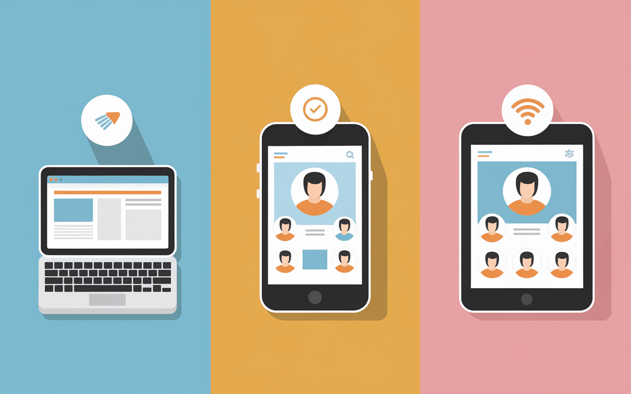 Illustration méthodes d'agrandissement de photos de profil