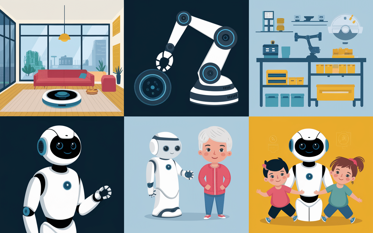 Collage d'applications robotiques IA modernes