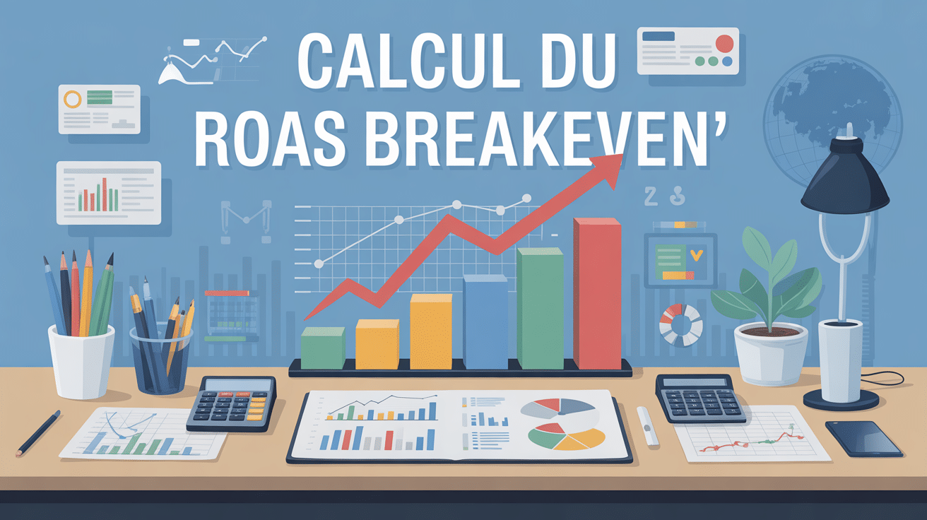 Illustration du calcul ROAS BE avec graphiques