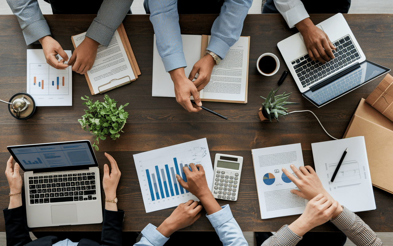 Réunion pour choisir agence dig marketing