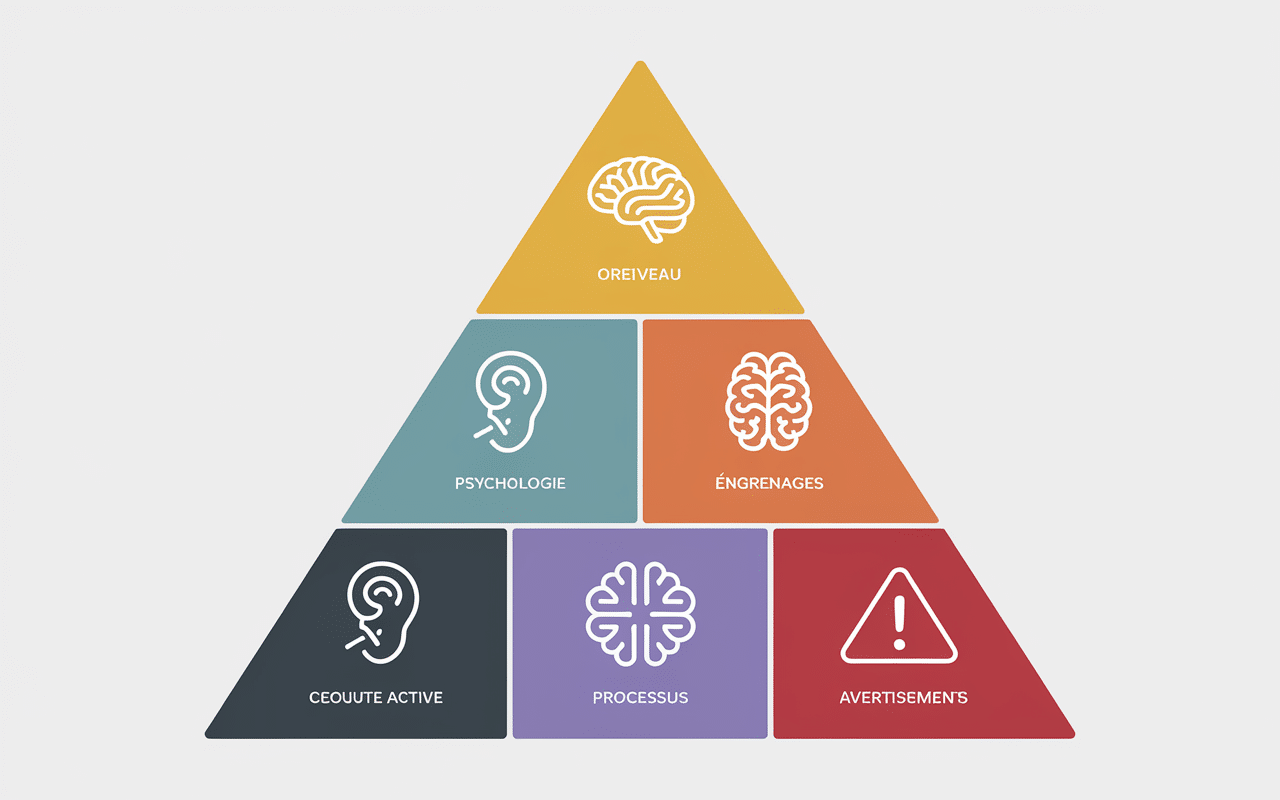 Diagramme pyramide compétences Closing Mastery