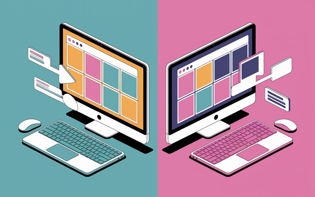 Comparaison interface générique et personnalisée SaaS sur mesure