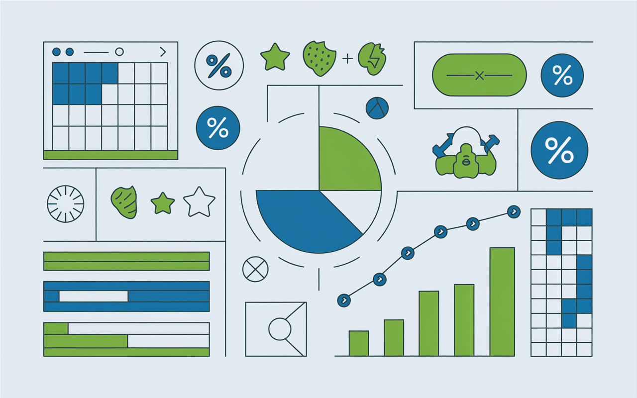 Tableau de comparaison stylisé