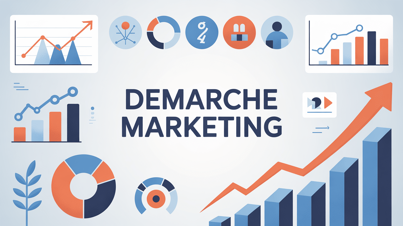 Illustration tableau de bord démarche marketing