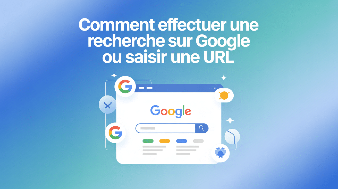 Illustration de la recherche ou saisie URL