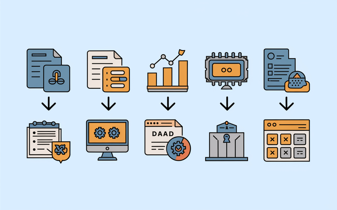 Visualisation des étapes MMM marketing
