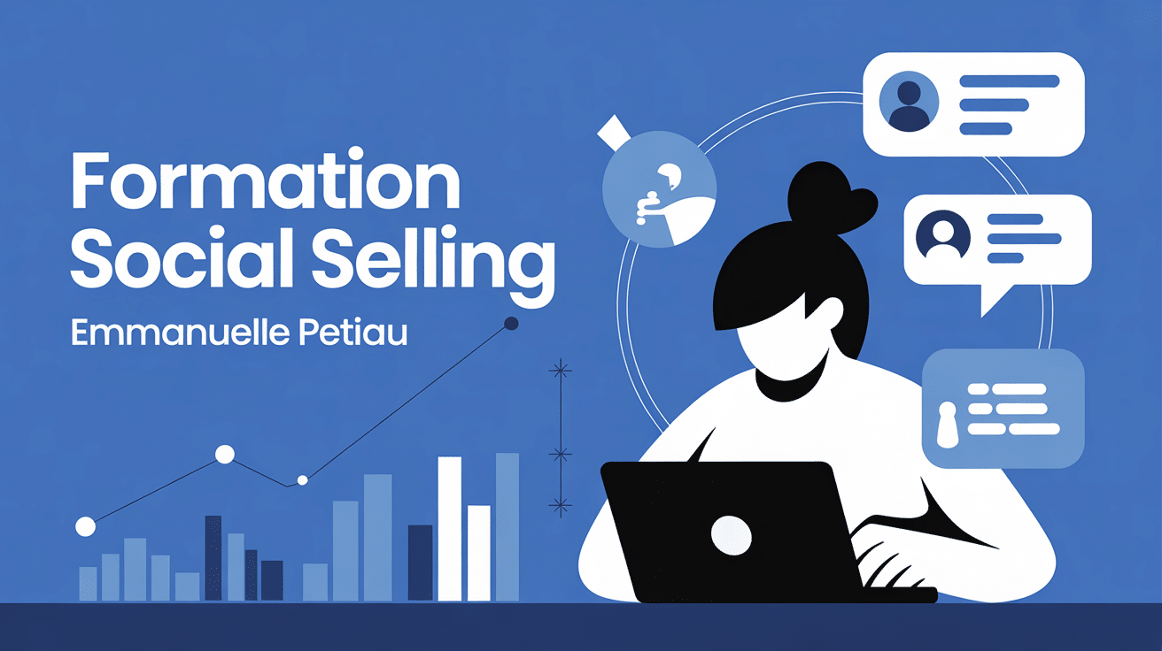Illustration formation social selling Emmanuelle Petiau