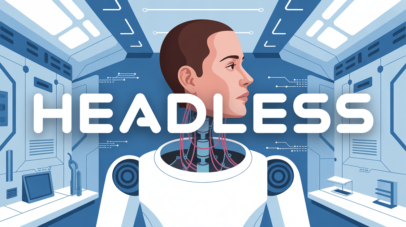 Illustration headless technologie moderne