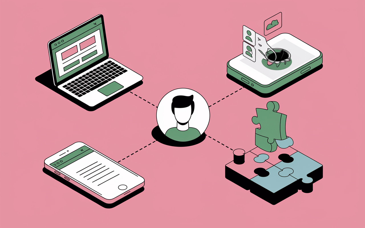 Illustration méthodes pour agrandir photo profil Instagram