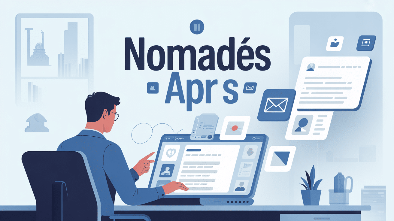 Agent municipal travaillant sur nomades apps Paris