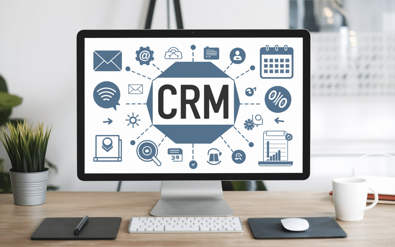 interface CRM gohighlevel sur écran