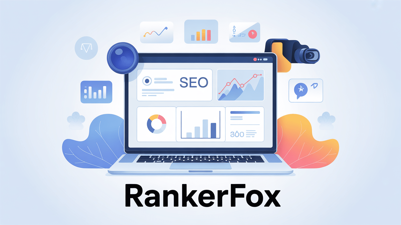 Illustration RankerFox SEO et outils marketing