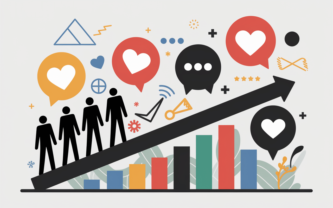 Balance interactions et abonnés