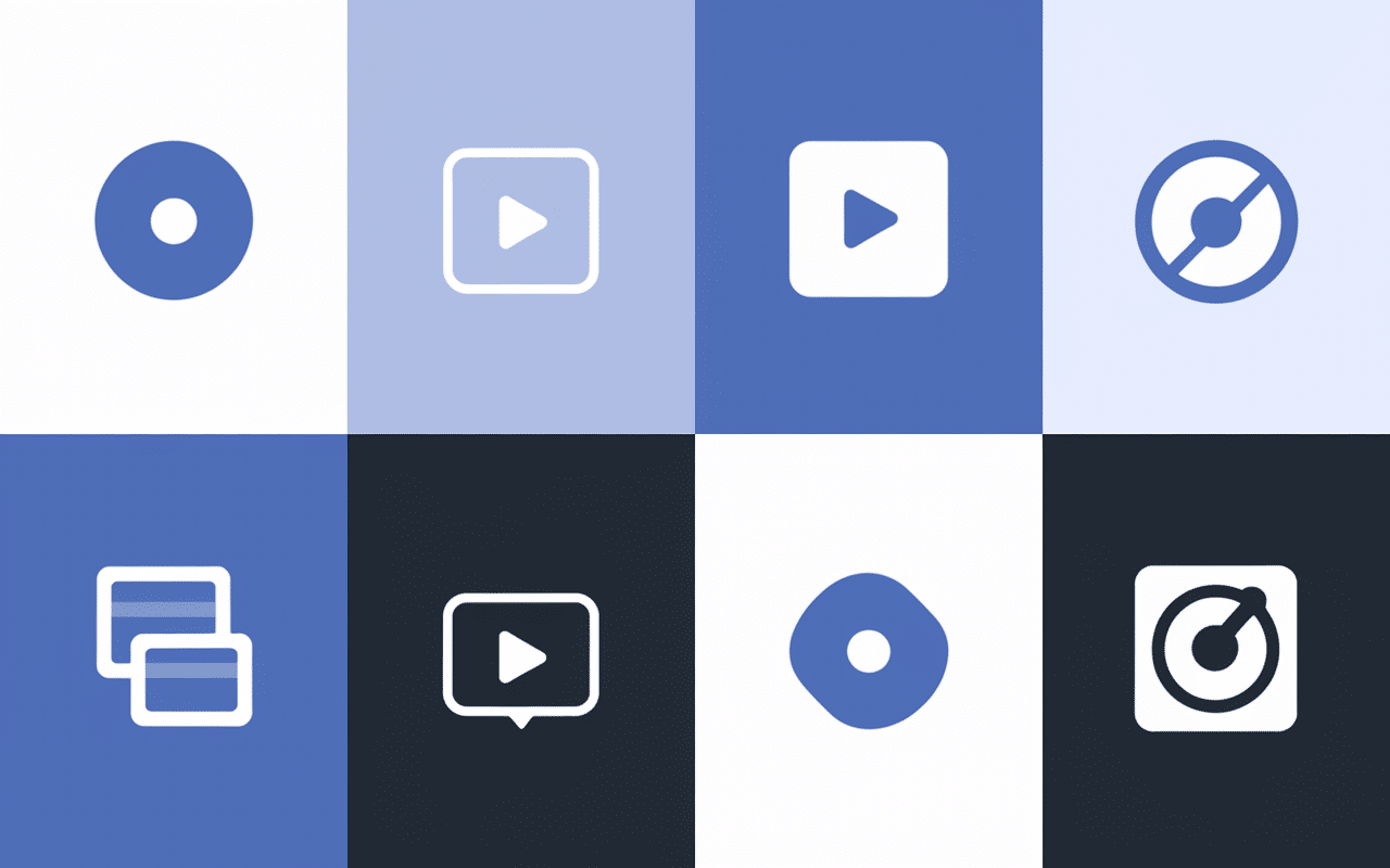 Interface utilisateur d'Ultraswap avec icônes photo et vidéo