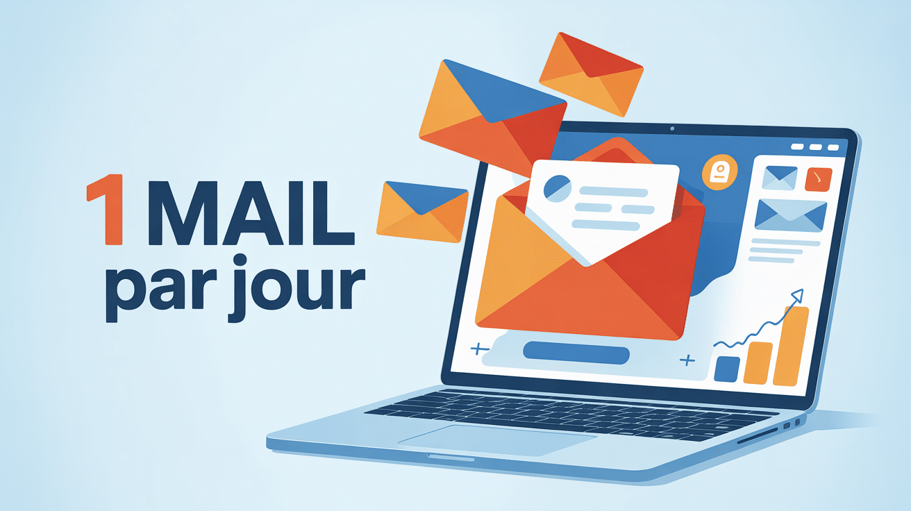 1 mail par jour avis illustration boite mail digitale