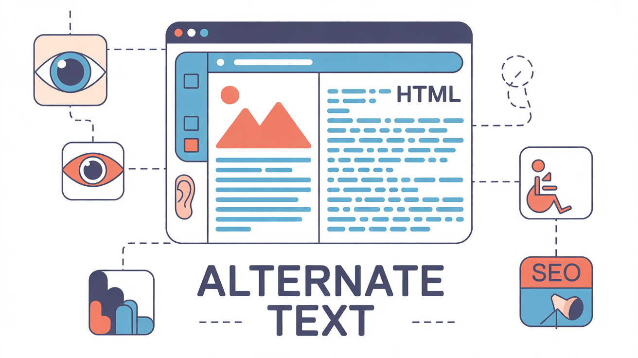 alternate text accessibilité SEO illustration