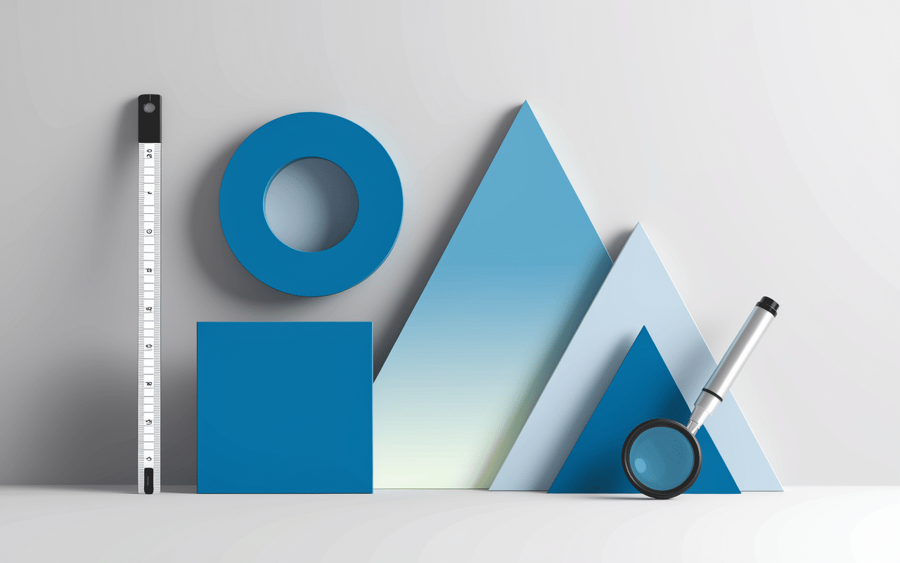 formes simples nuances bleu azur logo