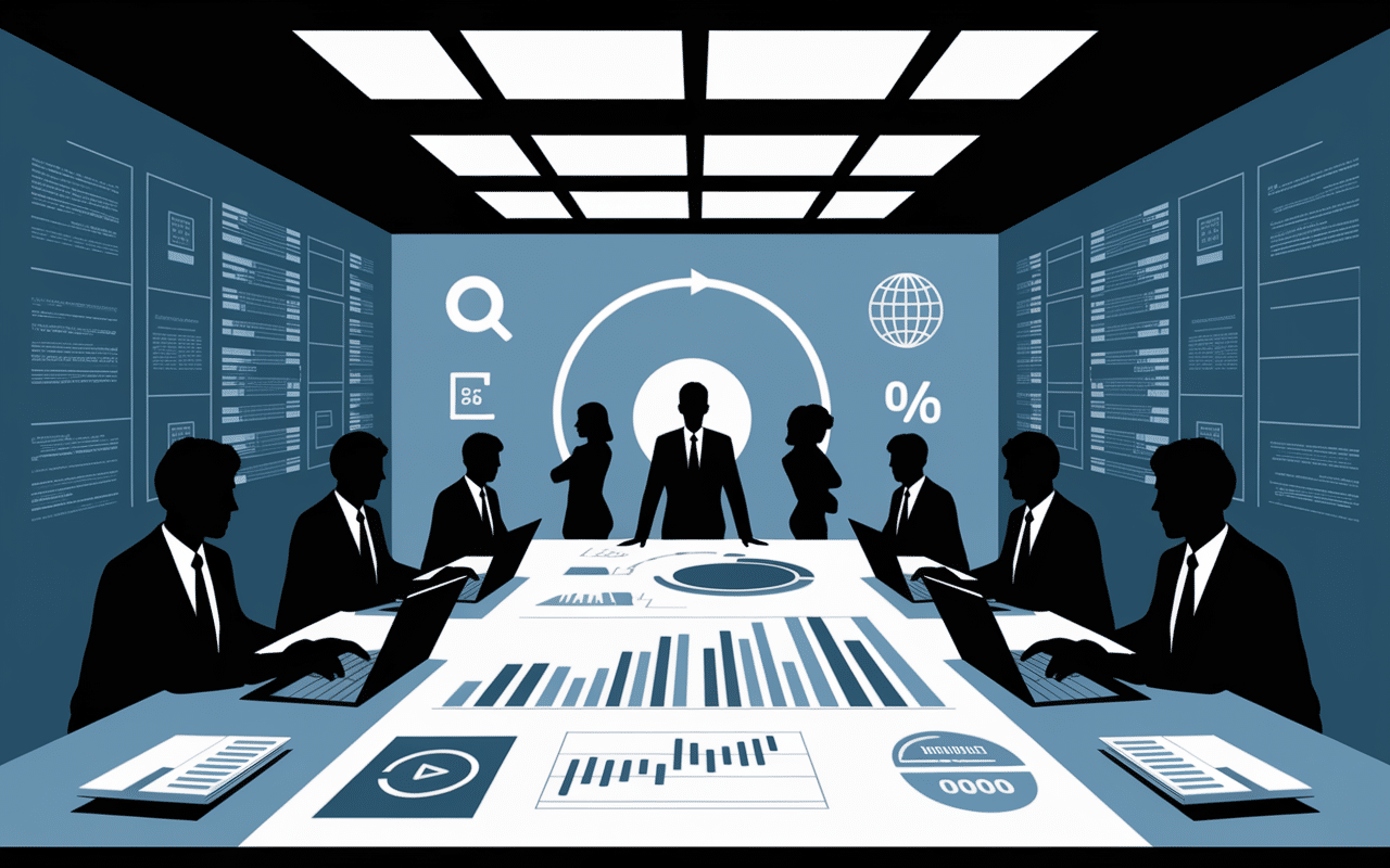 Equipe collaborant evoluseo agence digitale SEO