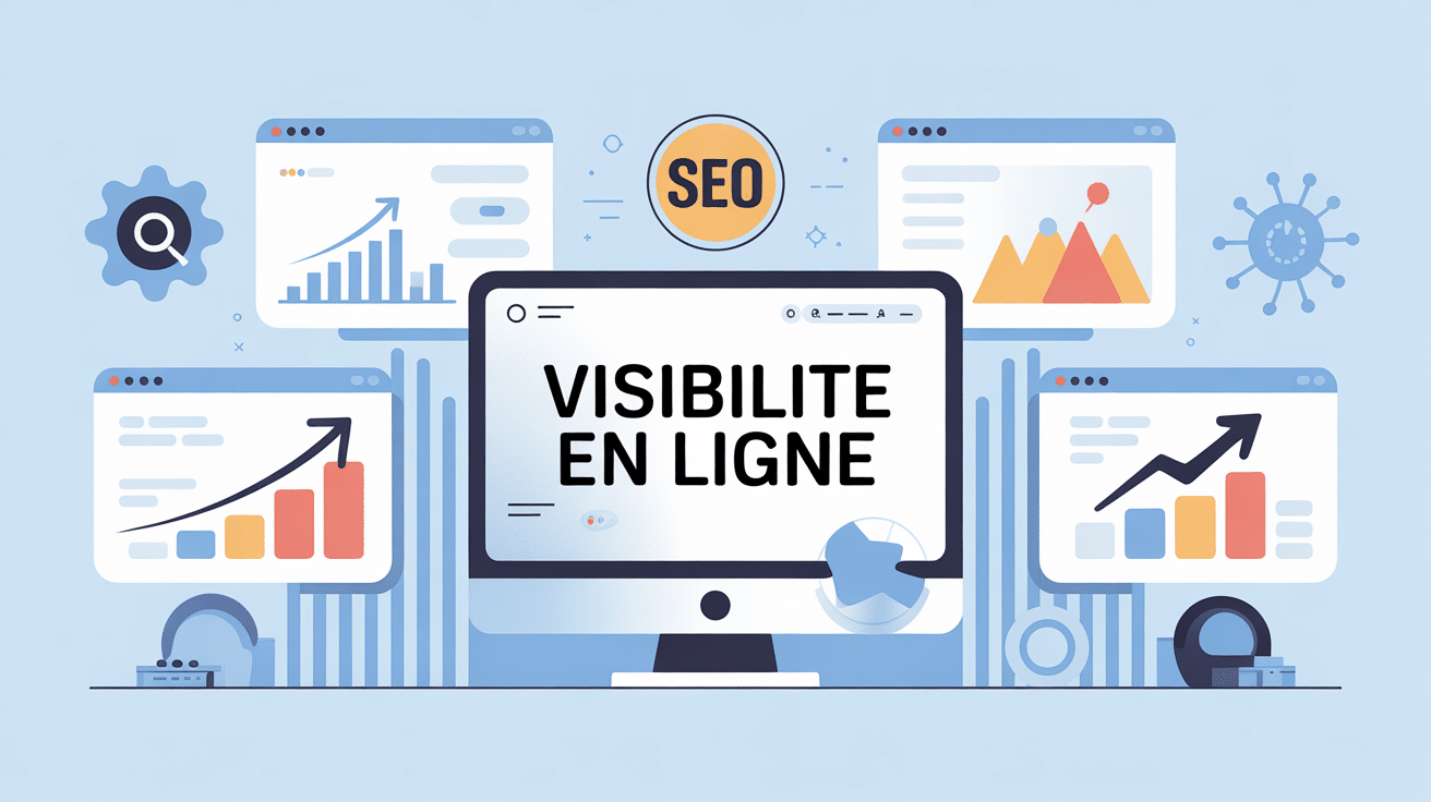 Illustration SEO web avec evoluseo et croissance digitale