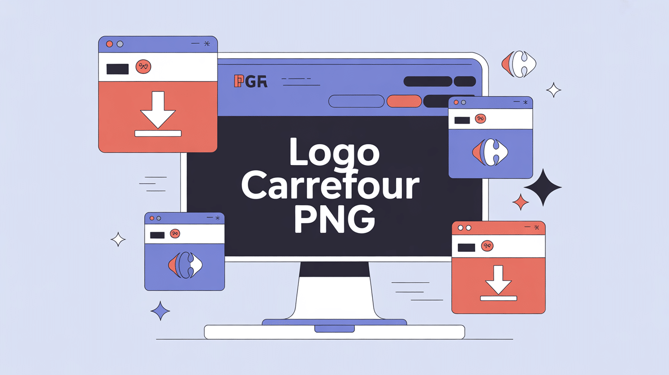 illustration logo carrefour png fichiers numériques