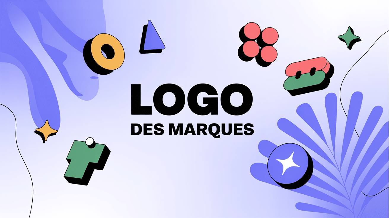 logo des marques, illustration symboles identité visuelle