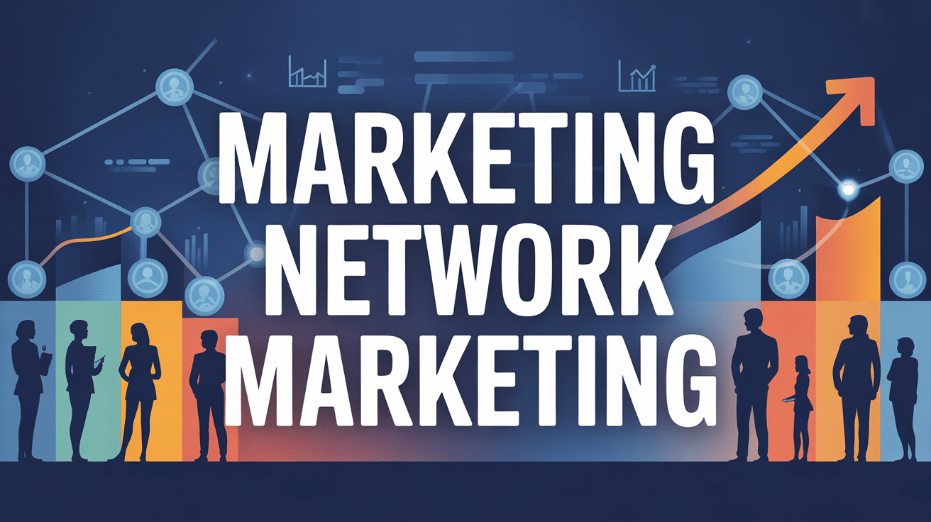 illustration marketing network marketing réseau humain connecté