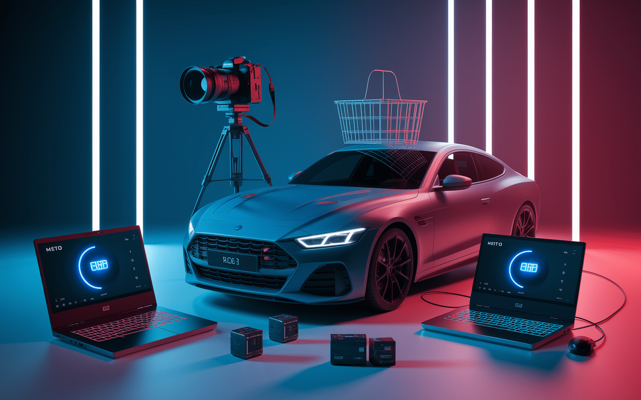 Automobile sport technologie marque en c