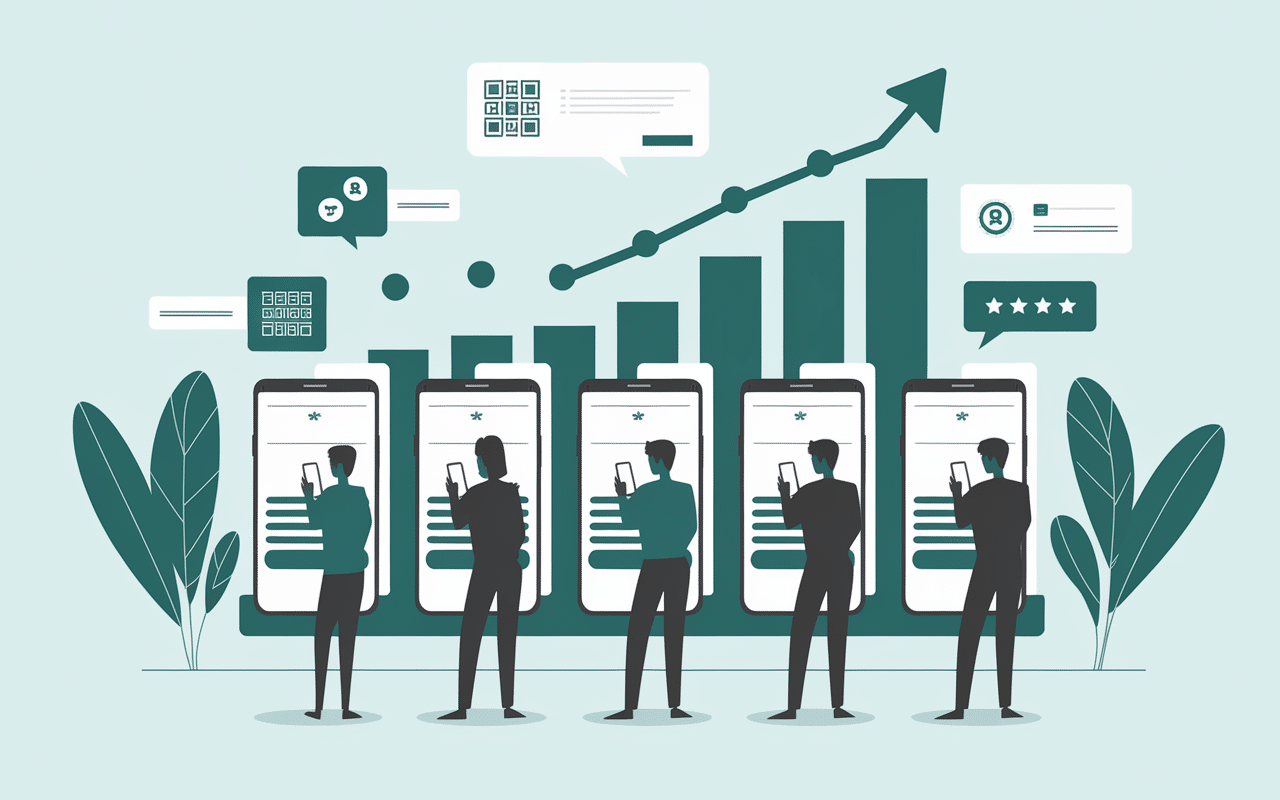 Clients satisfaits et recu anime receiptful