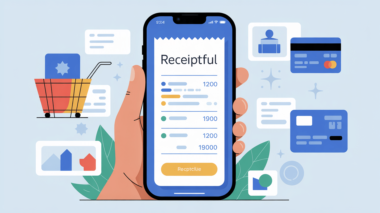 Recu digital interactif receiptful sur mobile