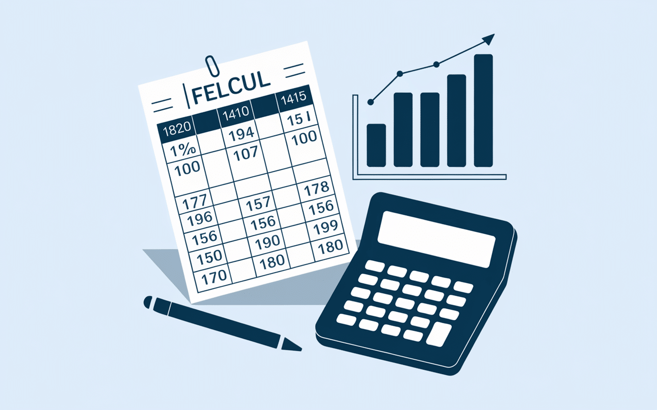 1820 brut en net feuille calcul graphique