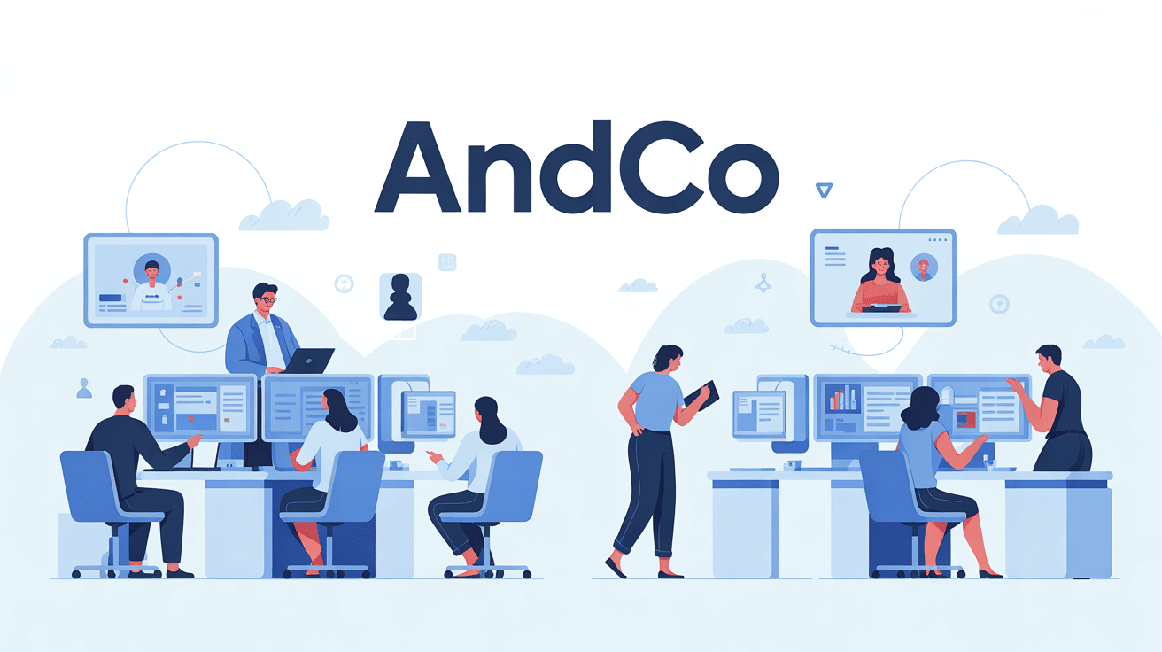 andco illustration espace de travail collaboratif