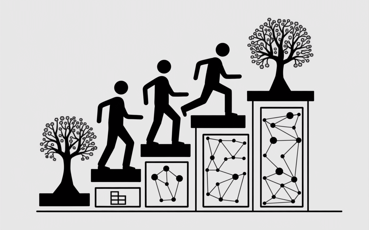 Progression apprentissage computer science 2 blocs vers structures complexes