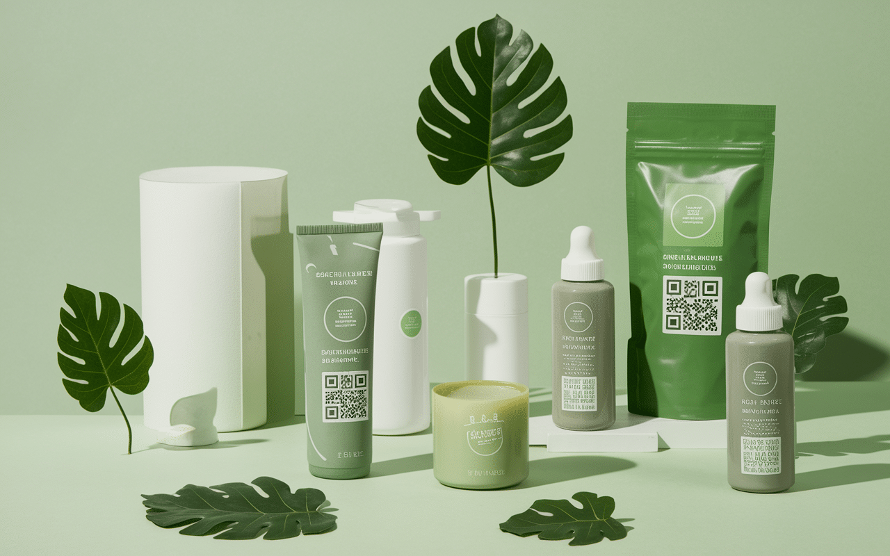 produits fmcg innovants éco-responsables sur table