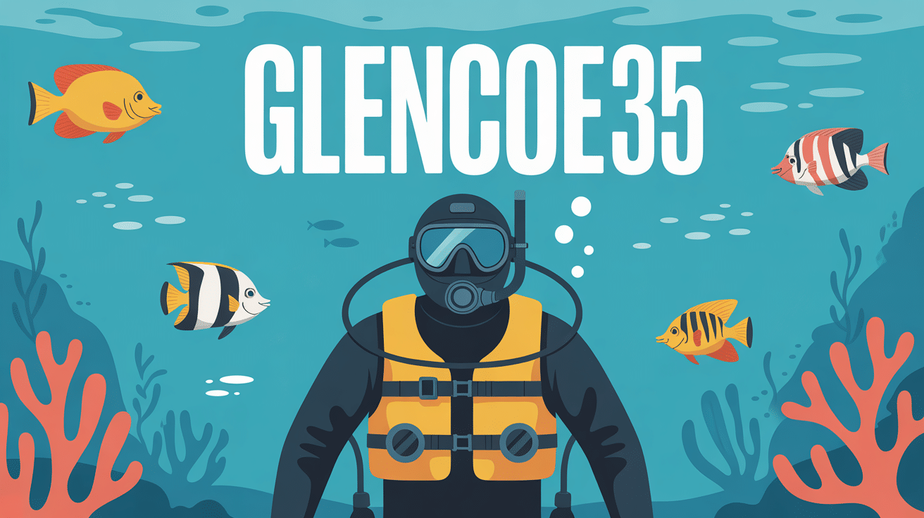 plongeur glencoe 35 avec gilet de stabilisation