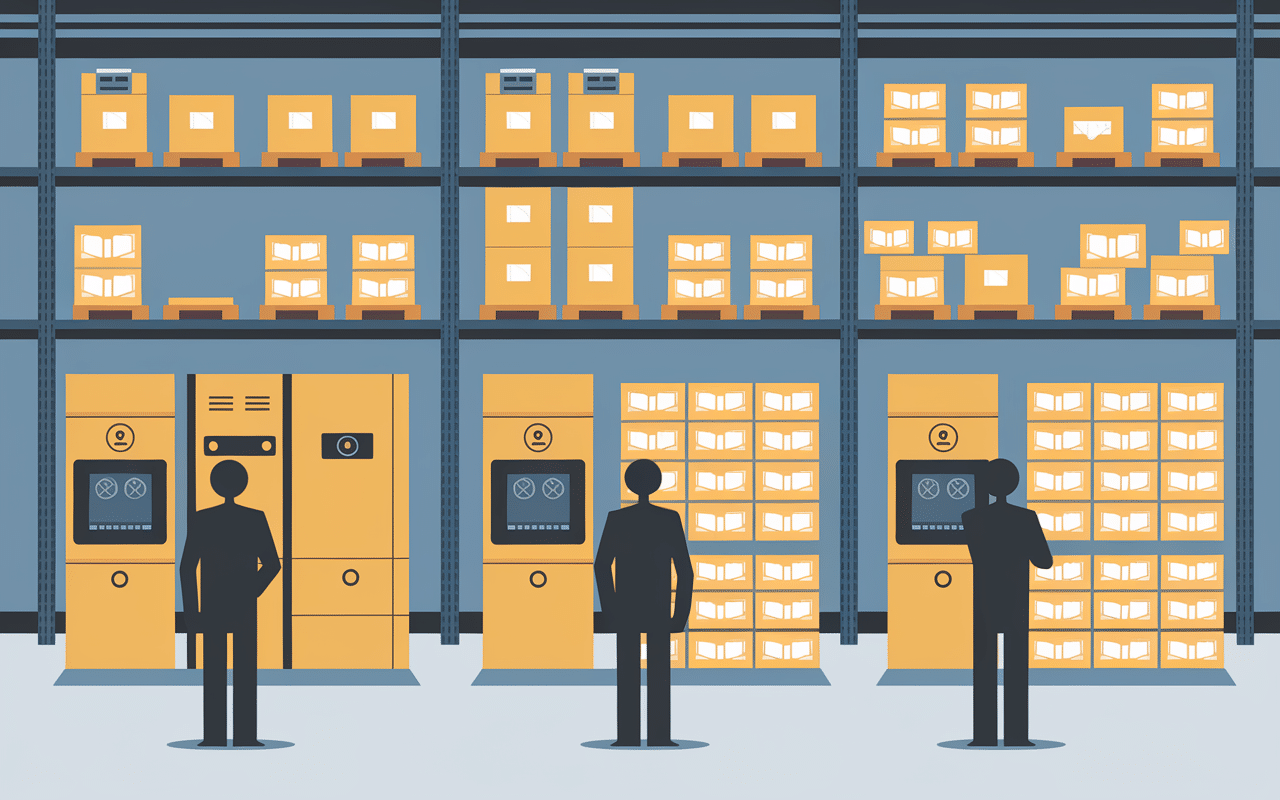 Entrepôt sécurisé mise sous pli