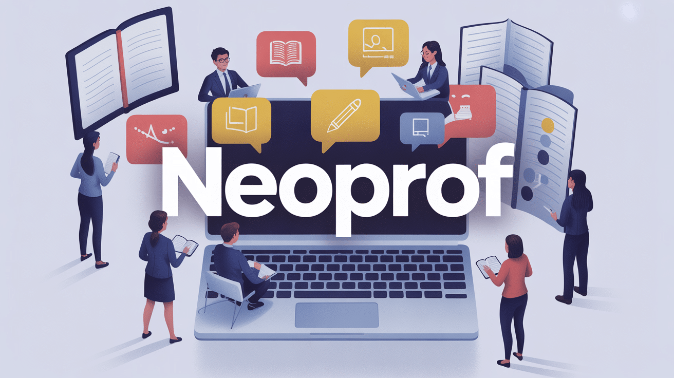 illustration neoprof enseignants dialogue ordinateur