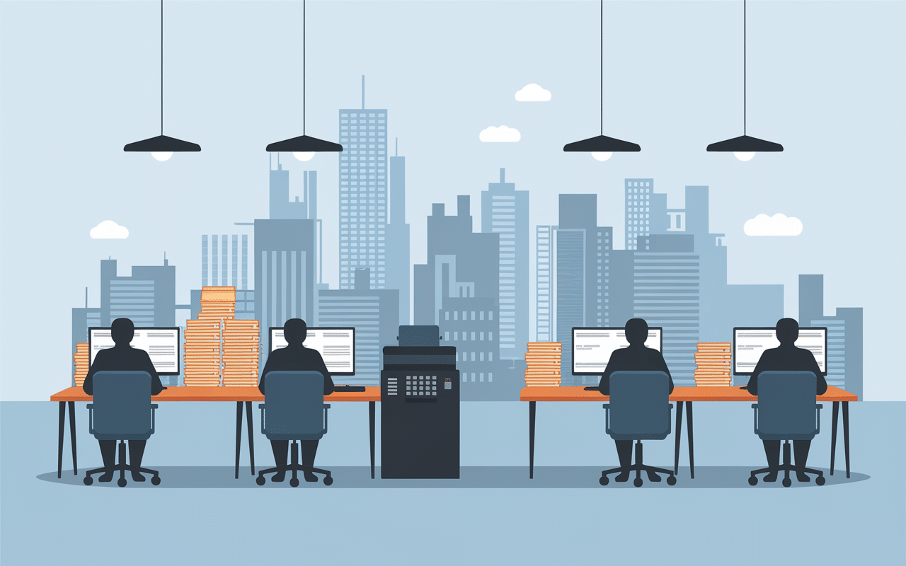 Espace organisation mise sous pli