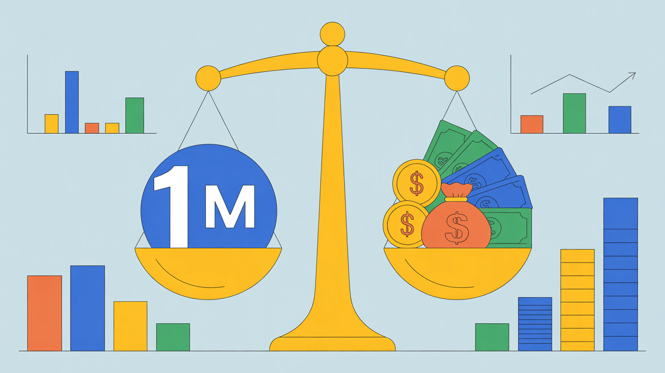 1 million de vue sur tiktok prix balance gains graphique