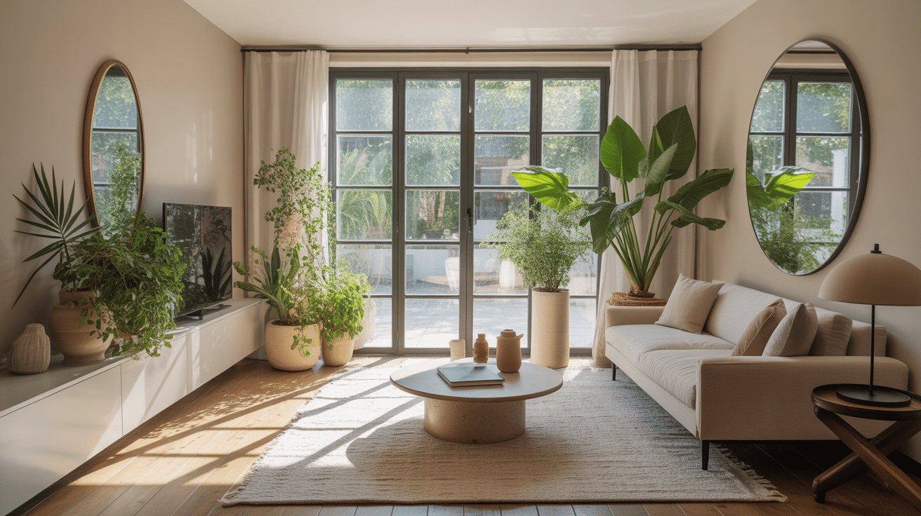 salon lumineux exposition nord ouest plantes vertes