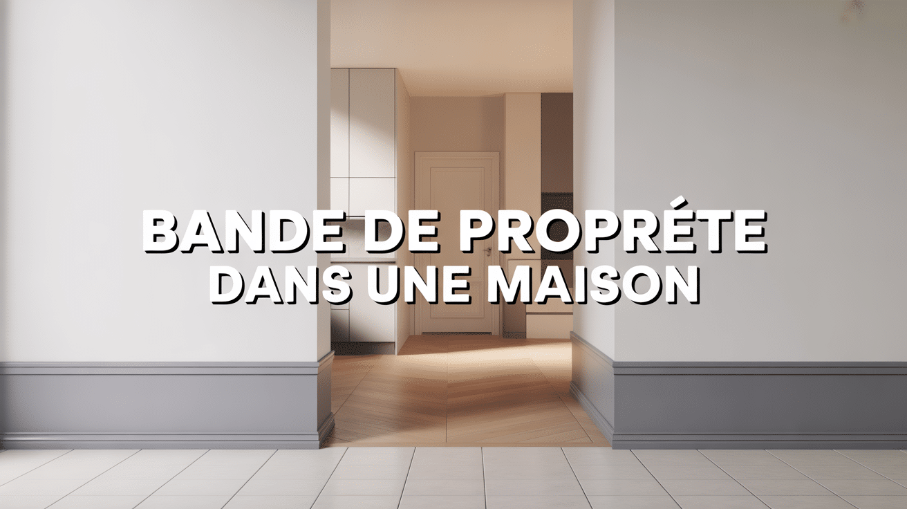 bande de propreté maison dans intérieur moderne lumineux
