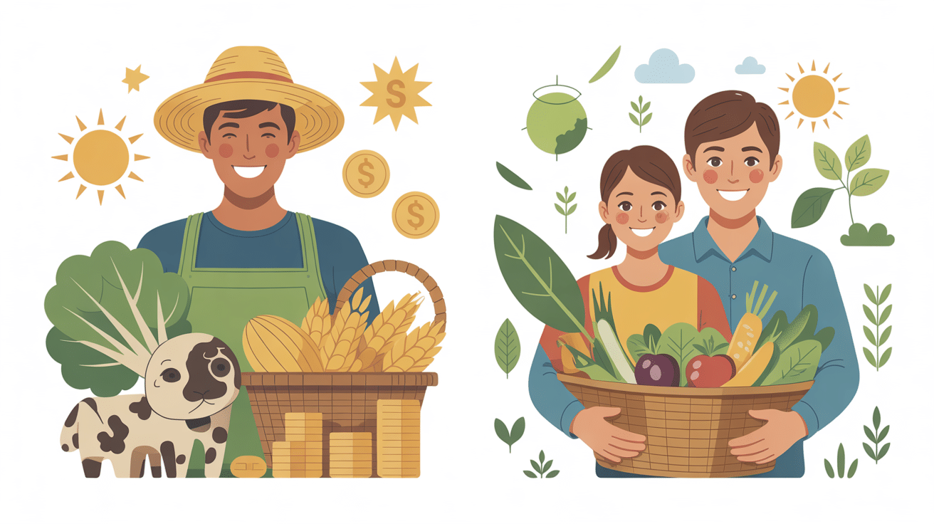 farm-to-market avantages fermier famille environnement