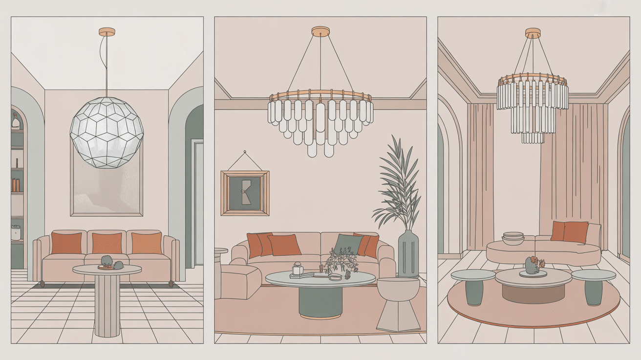 Différents lustres cristal moderne proportions idéales