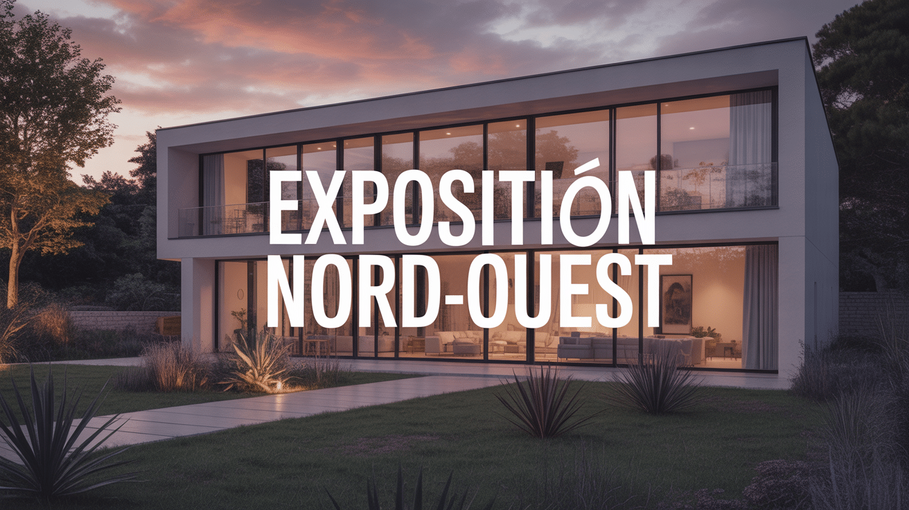 maison moderne exposition nord ouest jardin plantes ombre