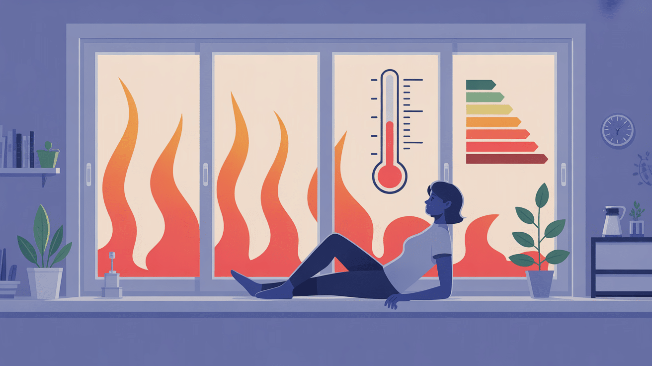 Avantages film anti froid fenetre thermometre economie chauffage