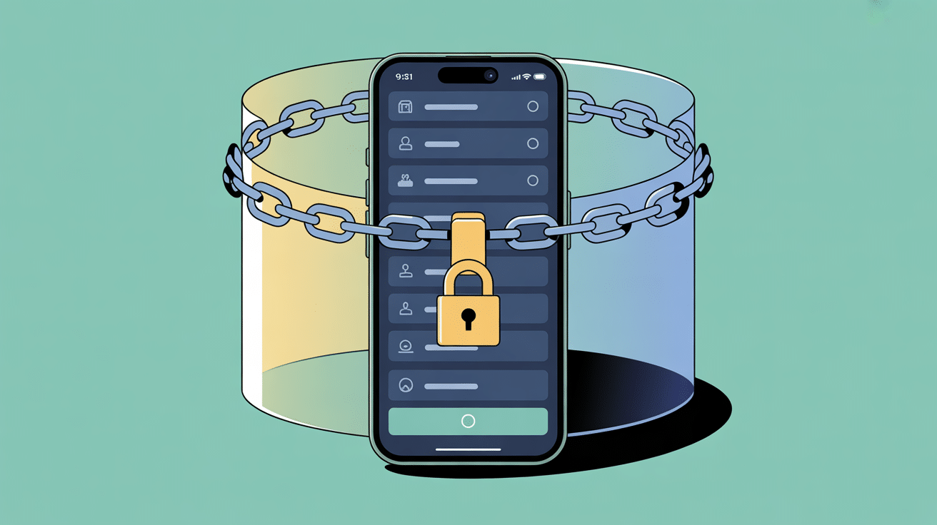 Bouclier sécurité stalker Instagram smartphone