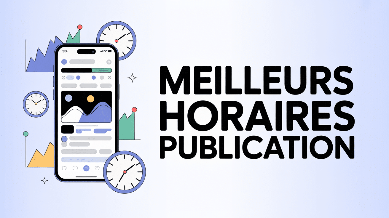 Quand poster sur tiktok illustration smartphone et horaires