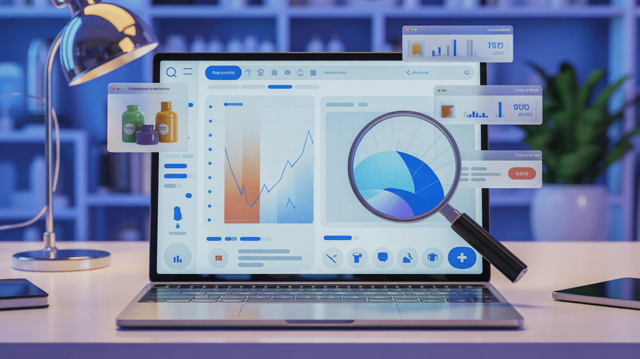 shophunter recherche produits shopify graphiques