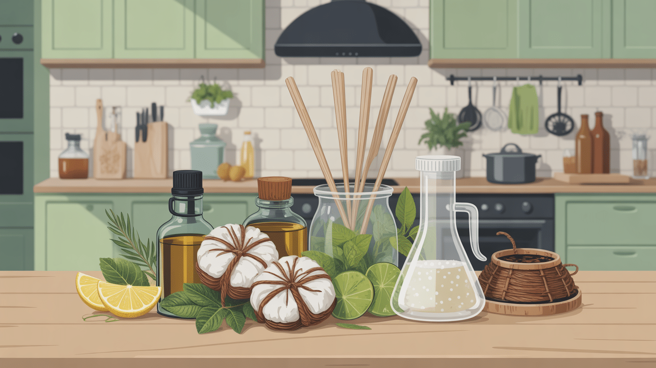 Solutions naturelles scarabée noir dans la maison en cuisine